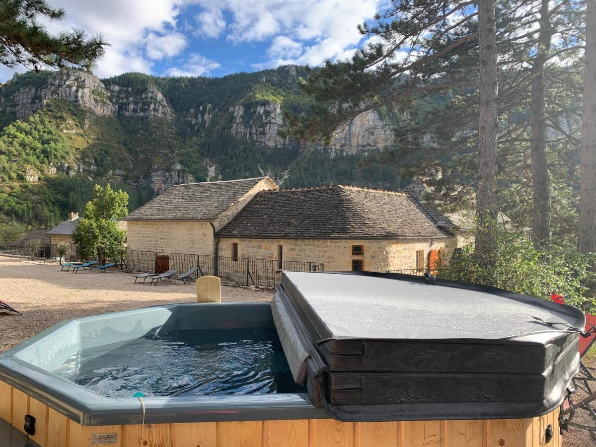 La Voutee 5 Epis Avec Bain Finlandais Prive Au Manoir Du Charme Gorges Du Tarn Bed and Breakfast Quezac  Eksteriør billede